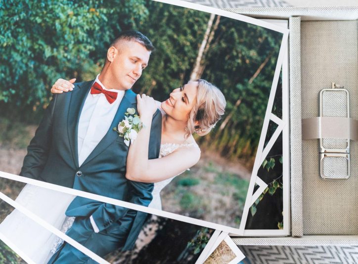 Odbitki fotograficzne z dnia ślubu i wesela ze zdjęciami ślubnymi